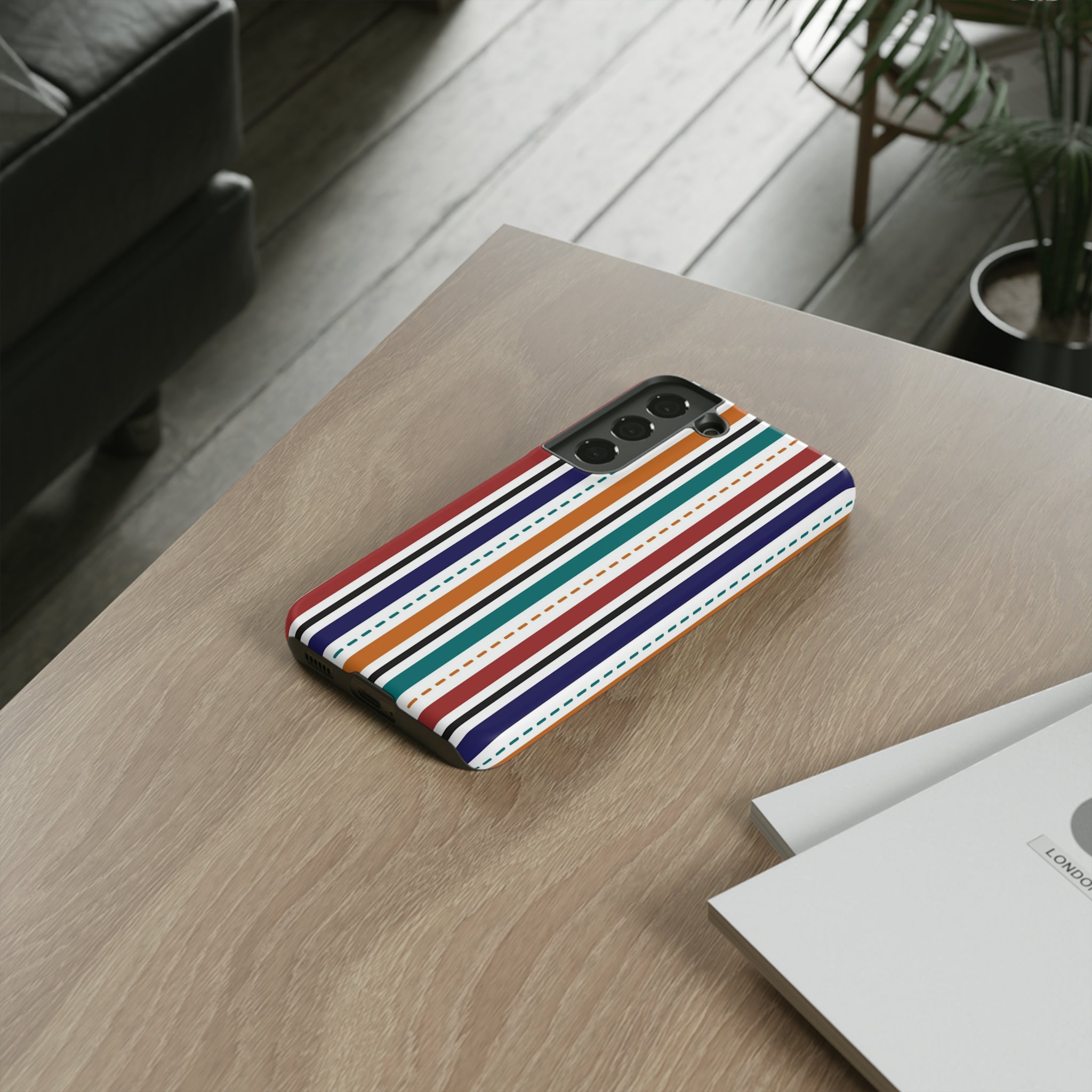 Modern Stripe Line - Protective Phone Case