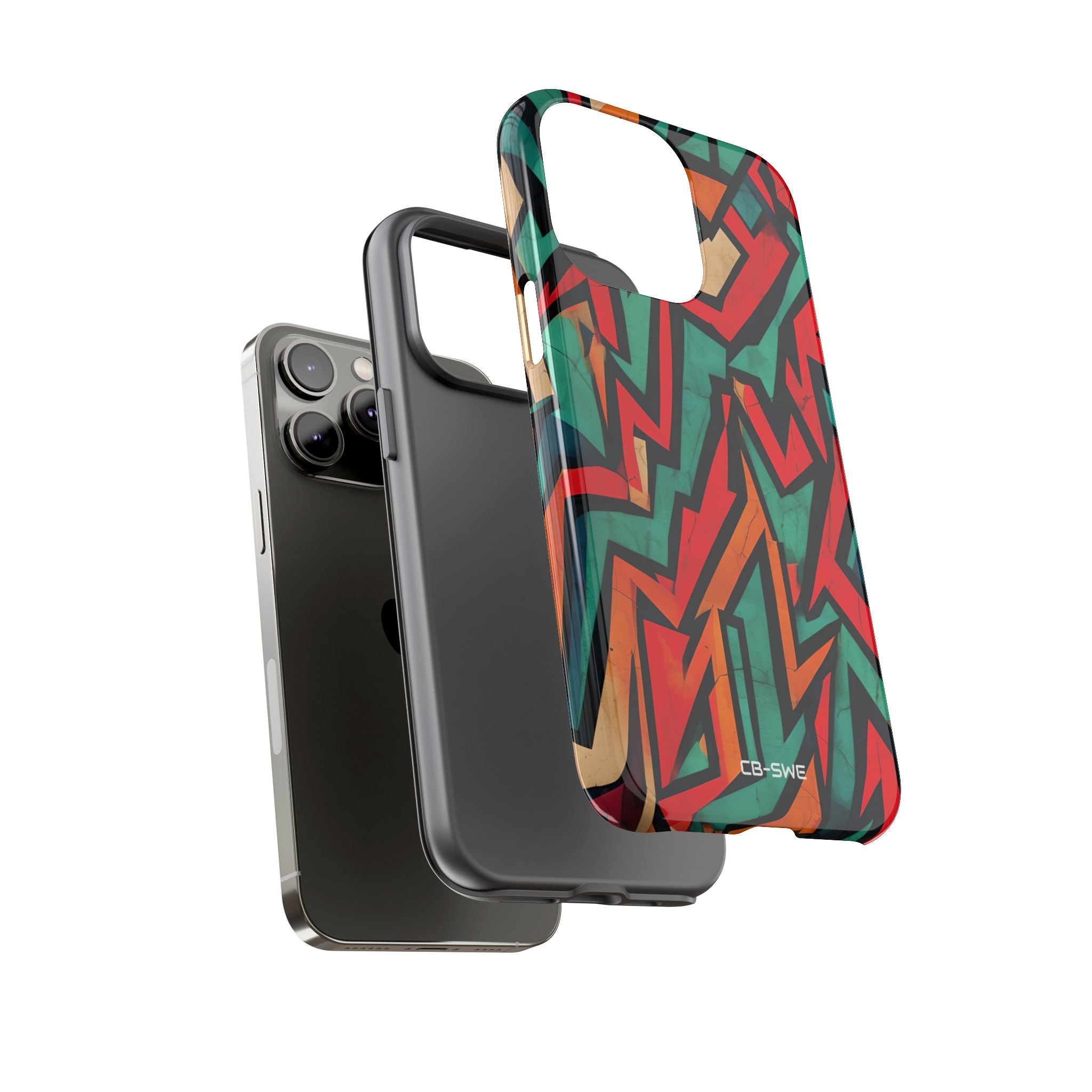Vivid Geometry Dance - iPhone Case