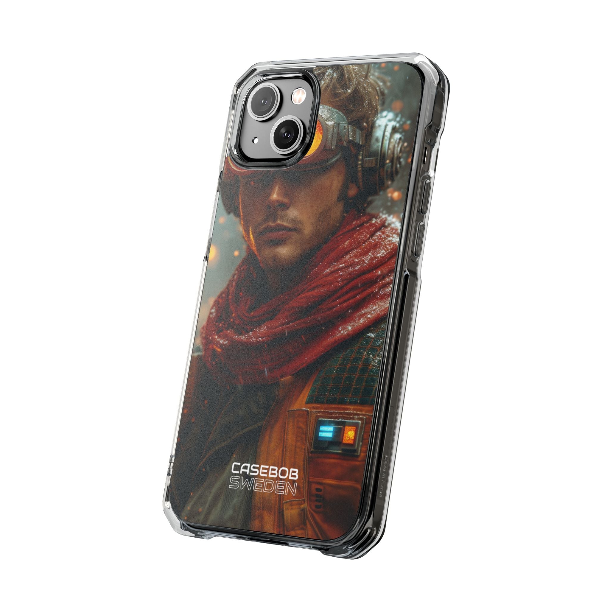 Futuristic Steampunk Explorer iPhone 14 - Impact Clear+
