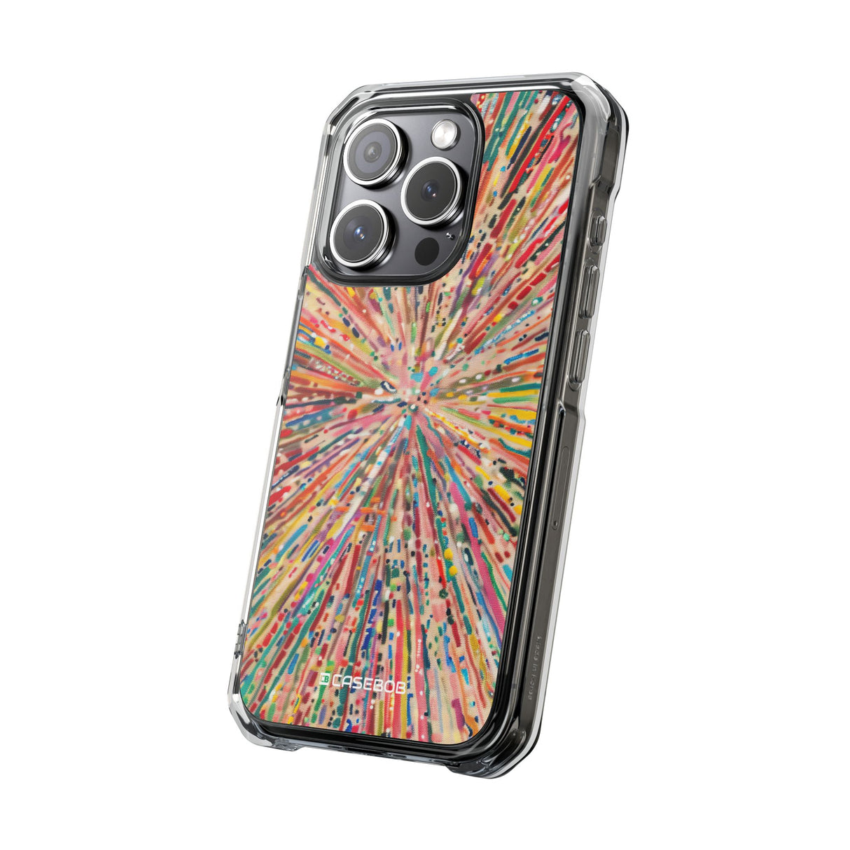 Radiant Burst - Phone Case for iPhone (Clear Impact - Magnetic)