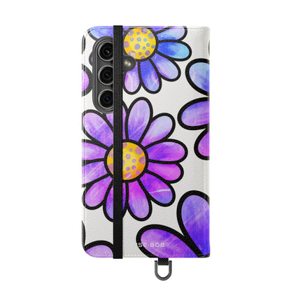 Polka Dot Blossoms - Samsung S24 Case - Wallet