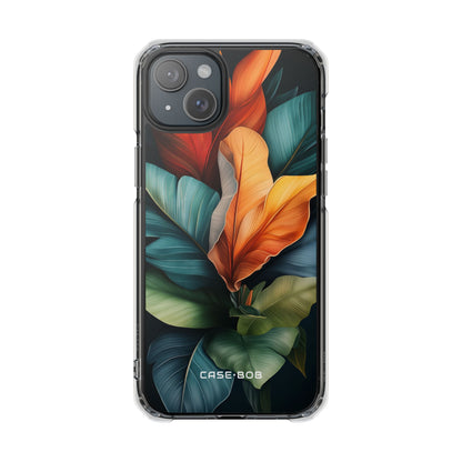 Tropical Leafburst iPhone 15 Plus Case - Impact