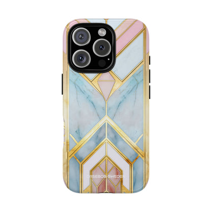 Gold Pink Art Deco - Tough iPhone 16 Phone Case