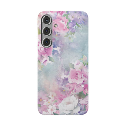 Dreamy Floral Watercolor - Slim Samsung S24 Phone Case