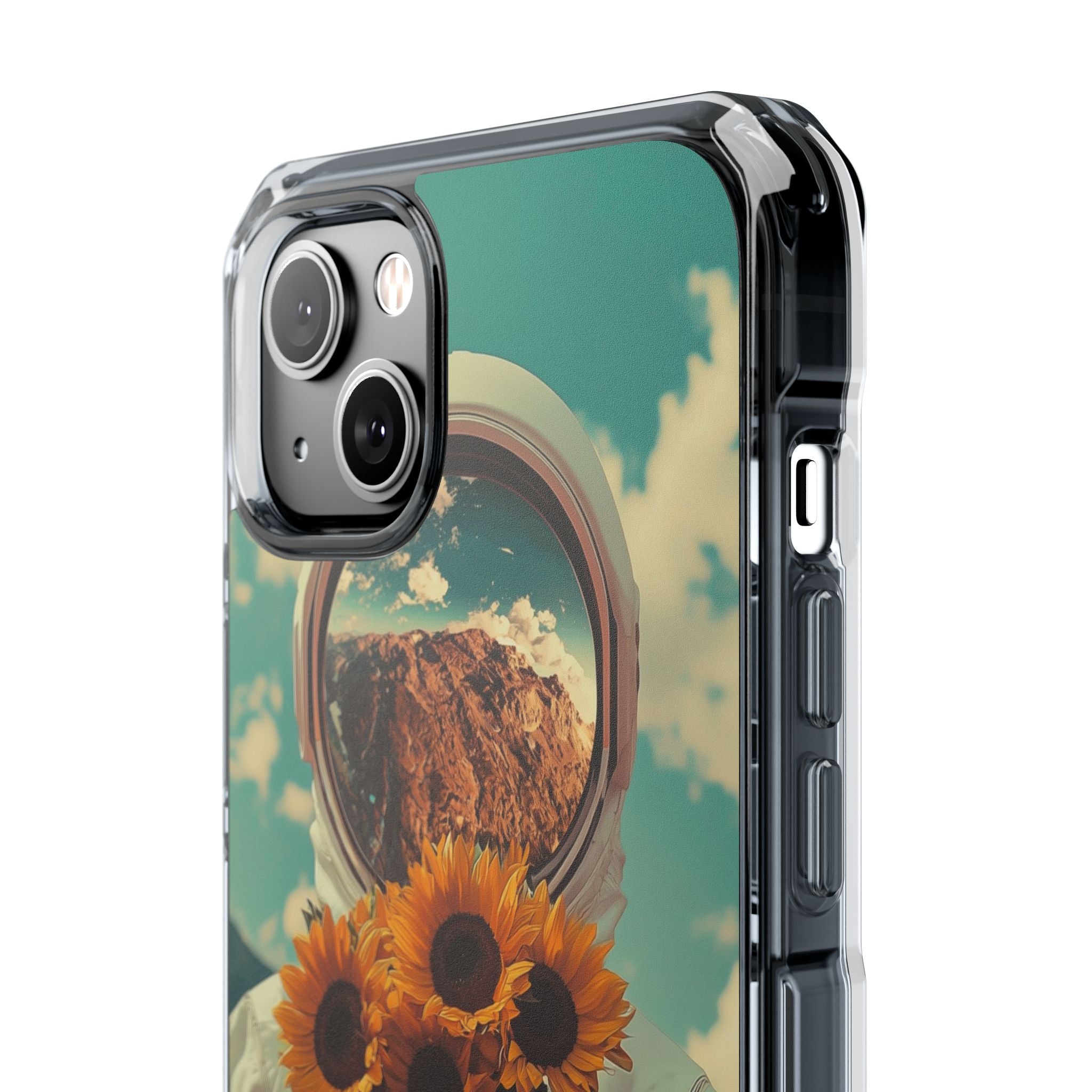 Sunflower Spacesuit Shine iPhone Case - Impact