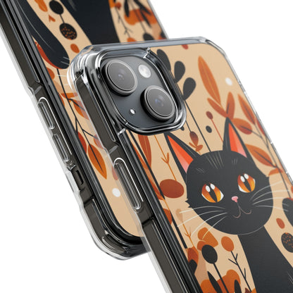 Autumnal Cat Whimsy iPhone Case - Impact