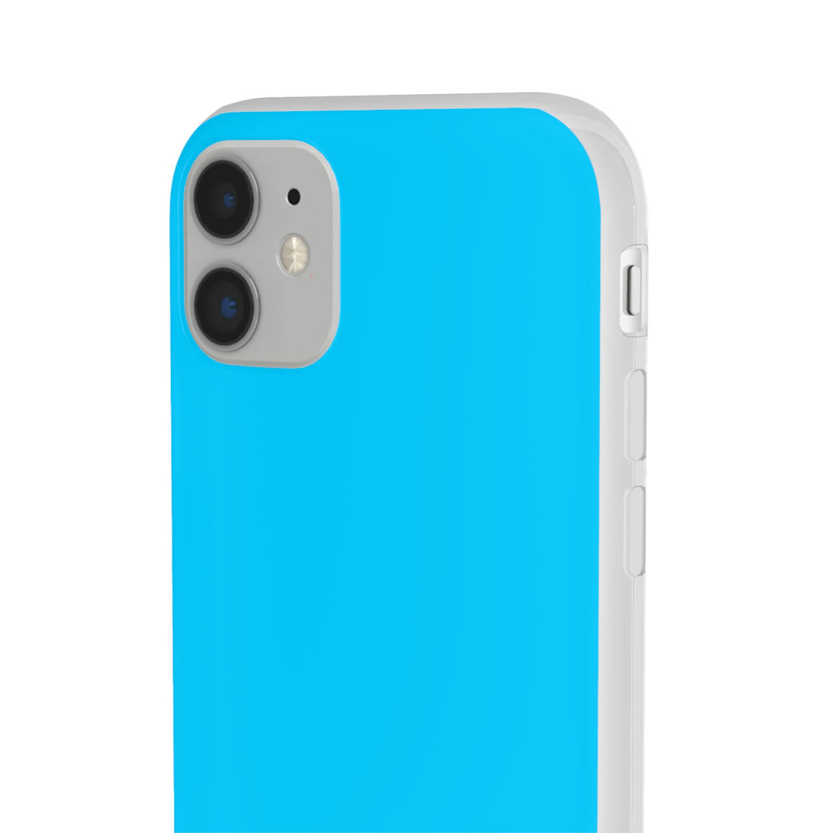 Vivid Sky Blue | Handyhülle für iPhone (Flexible Hülle) 