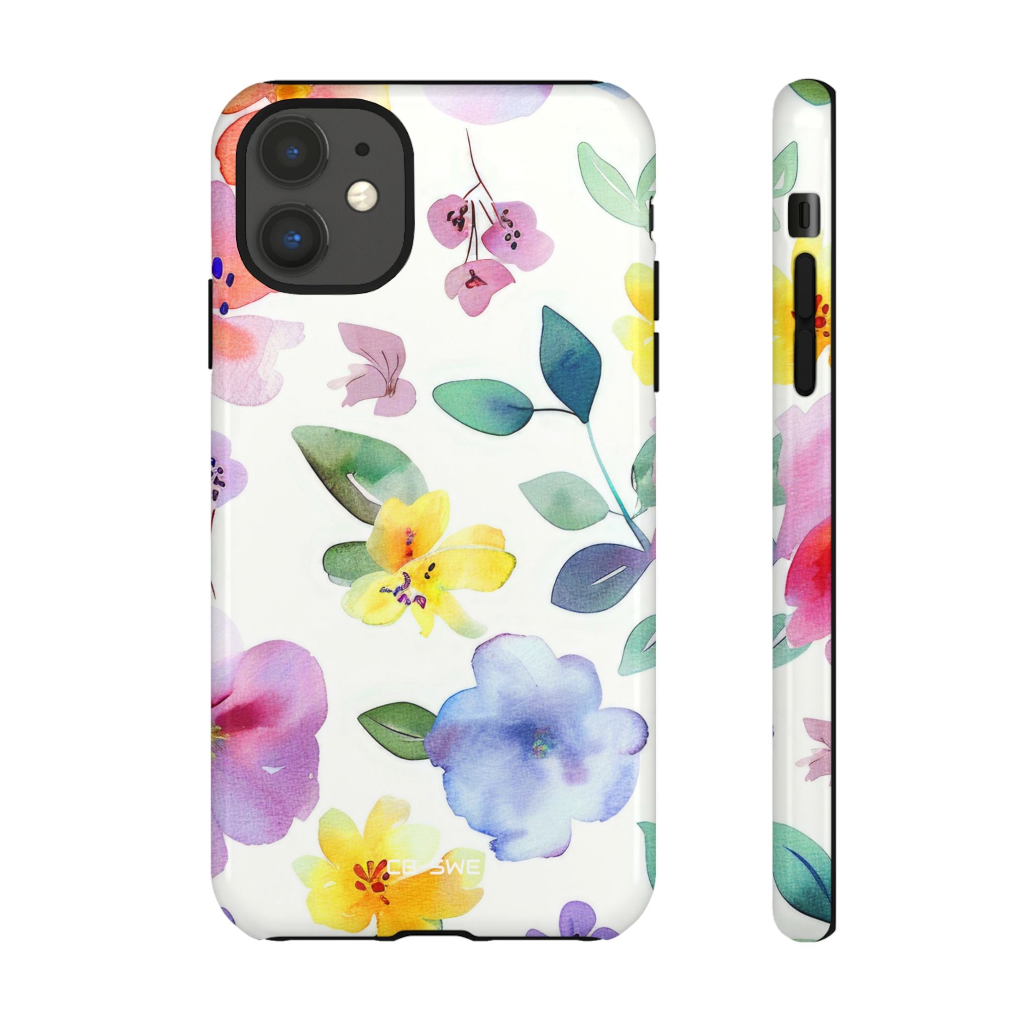 Whimsical Watercolor Florals - iPhone Case