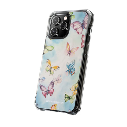 Watercolor Butterfly Bliss - Clear Impact iPhone 14 Phone Case