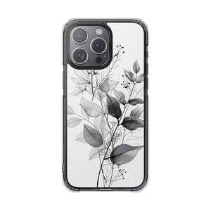 Ethereal Monochrome - Phone Case for iPhone (Clear Impact - Magnetic)