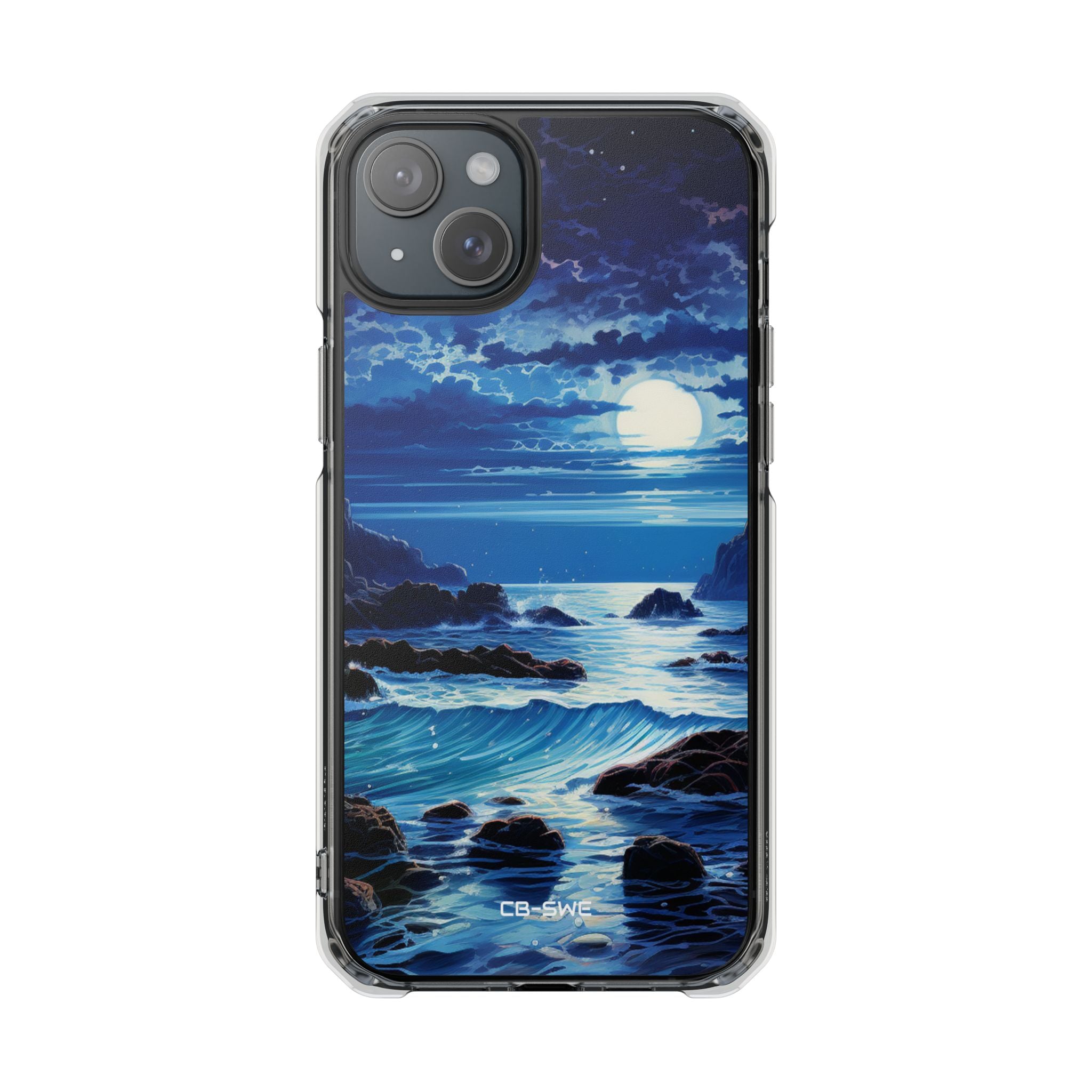 Moonlit Sea Dance iPhone Case - Impact