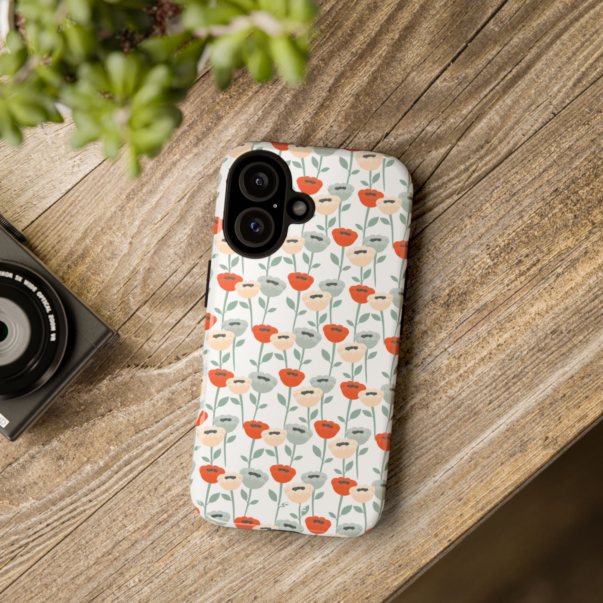 Minimalist Floral Elegance - iPhone Case