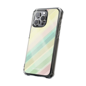 Pastellfarbenes Muster | Handyhülle für iPhone (Clear Impact Case – magnetisch)