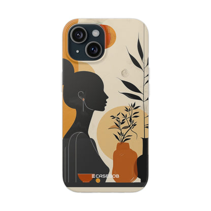 Modern Silhouette Tranquility | Flexible Phone Case for iPhone