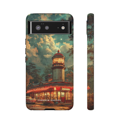 Vintage Moonlit Diner Fantasy Google Pixel 6 - Tough Phone Case