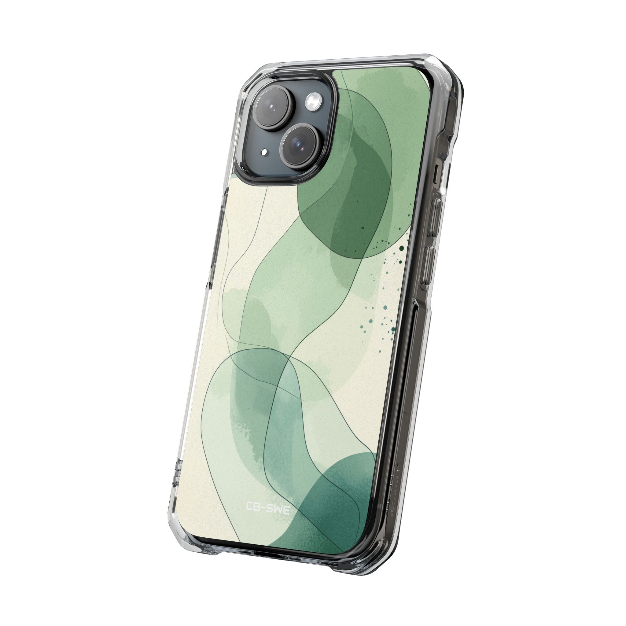 Green Waves Dance iPhone Case - Impact