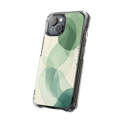 Green Waves Dance iPhone Case - Impact