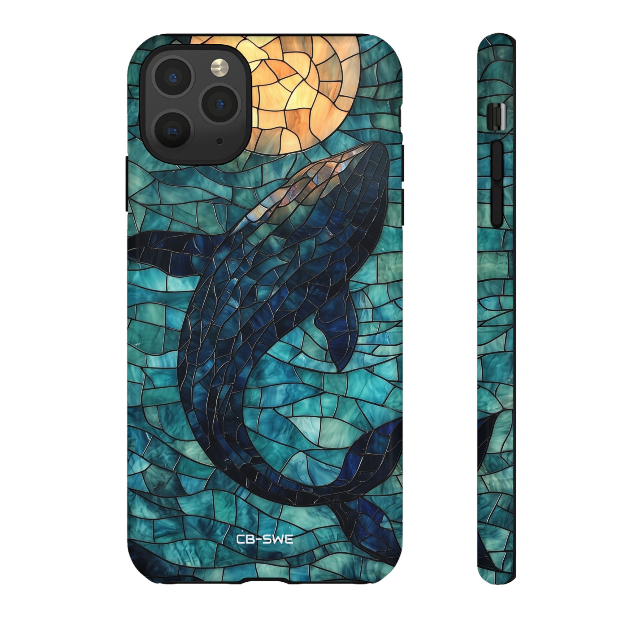 Whale Dives Upward - iPhone Case