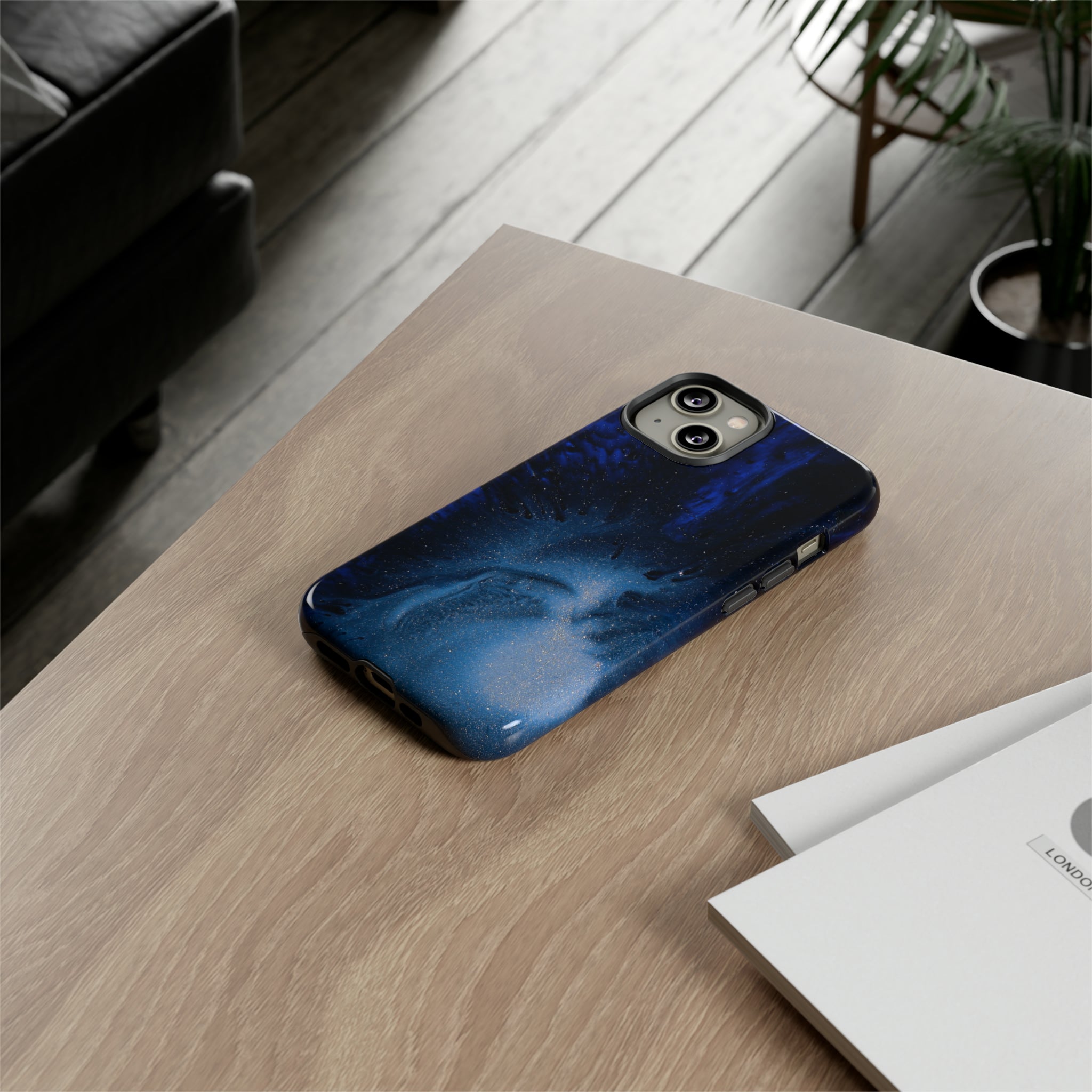 Winter Blue Ink Art - Protective Phone Case