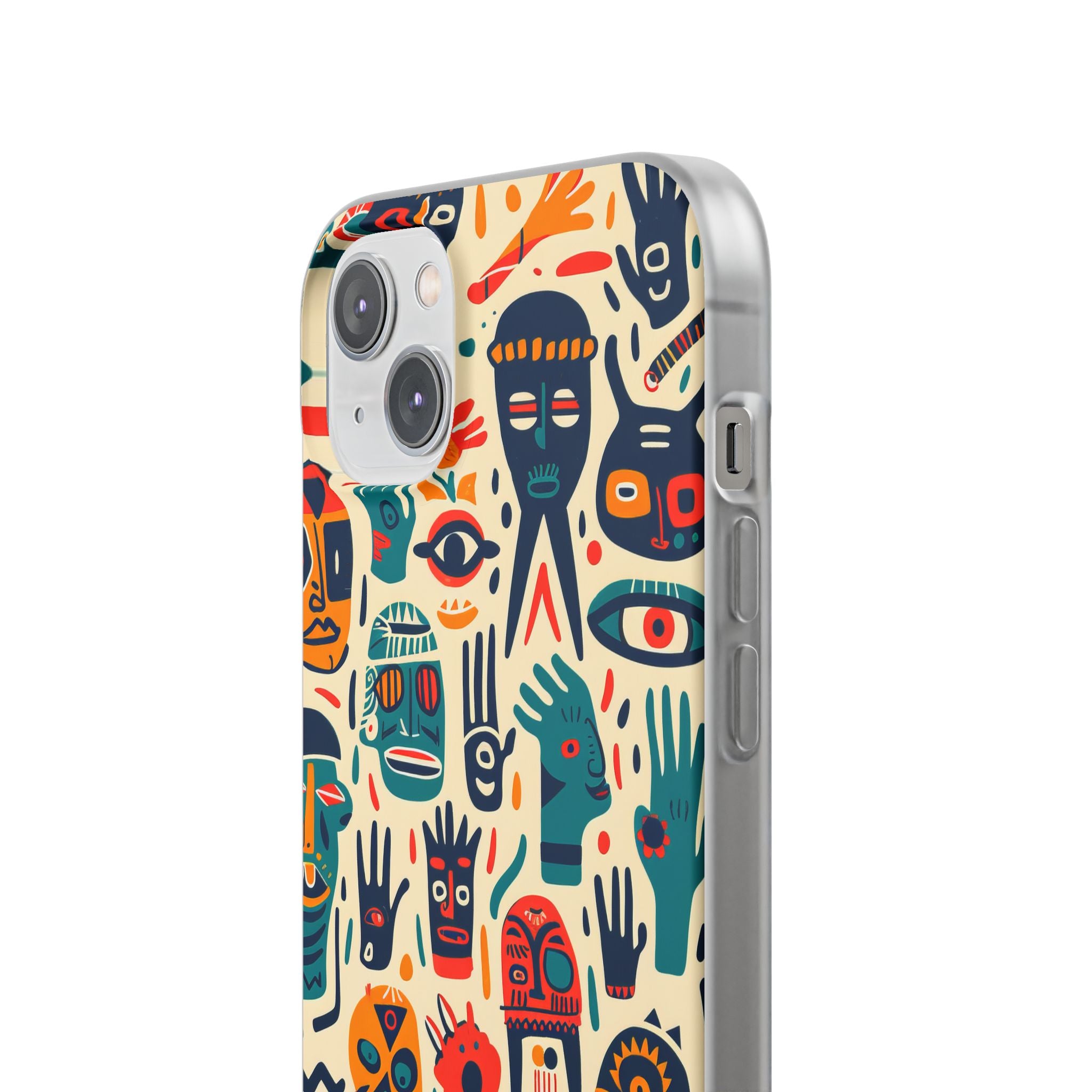 Vivid Faces iPhone 14 Plus Case - Soft