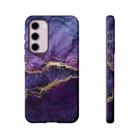 Purple Blue Marble - Protective Phone Case