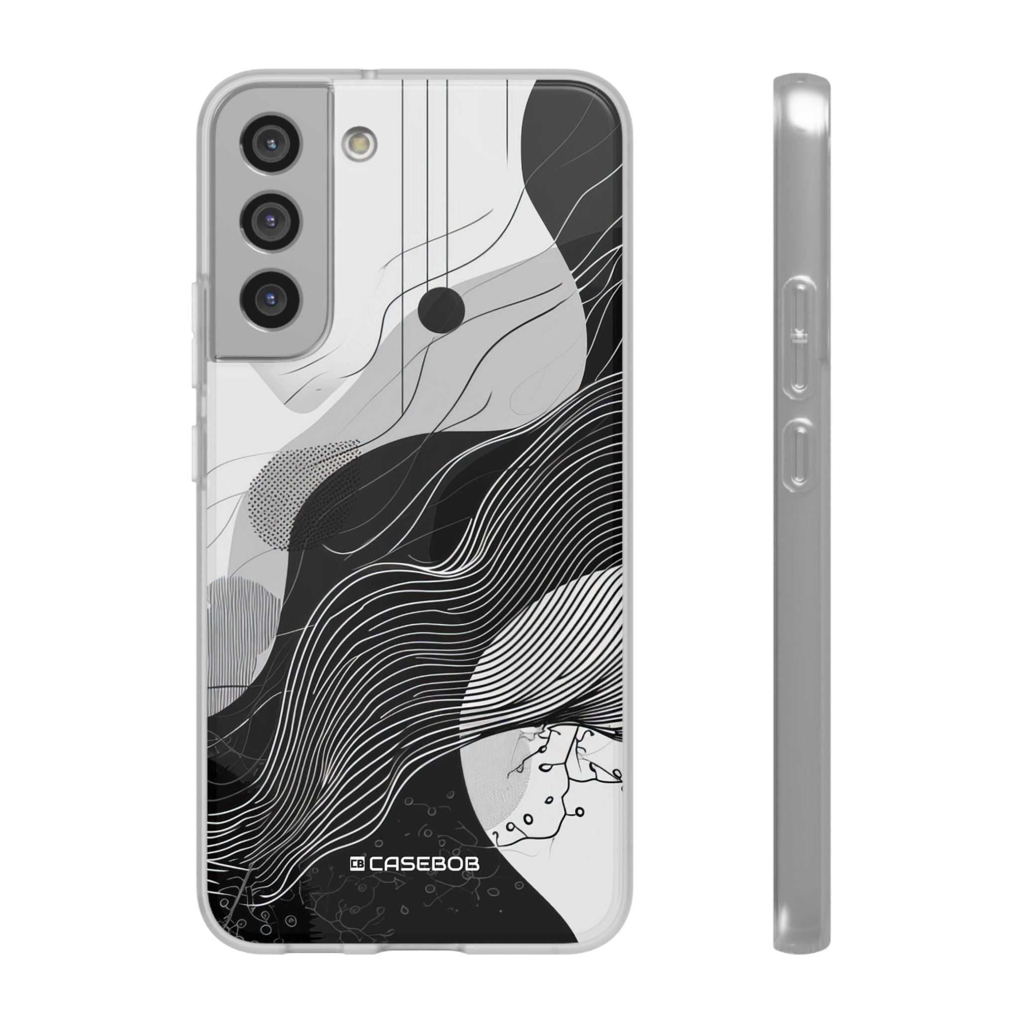 Monochrome Elegance | Flexible Phone Case for Samsung Galaxy