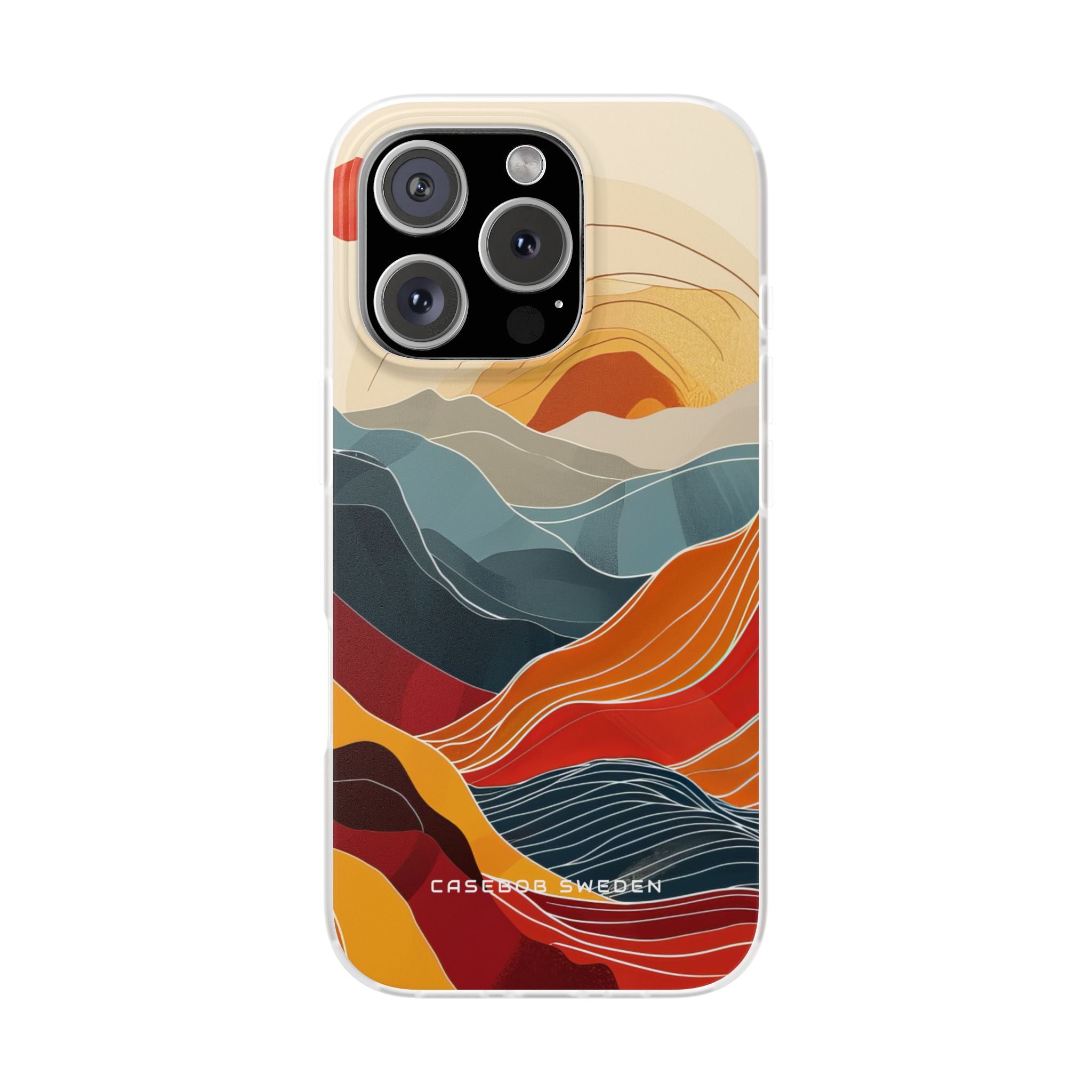 Harmonic Flow of Lines and Color iPhone 16 - Flexi Phone Case