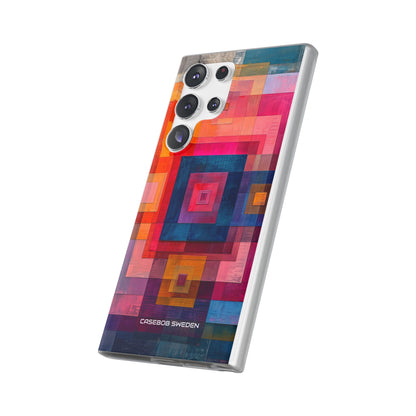 Vibrant Geometry - Flexi Samsung S23 Phone Case