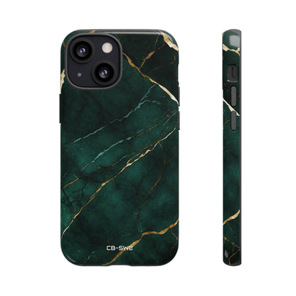 Emerald Veins Flow - iPhone Case