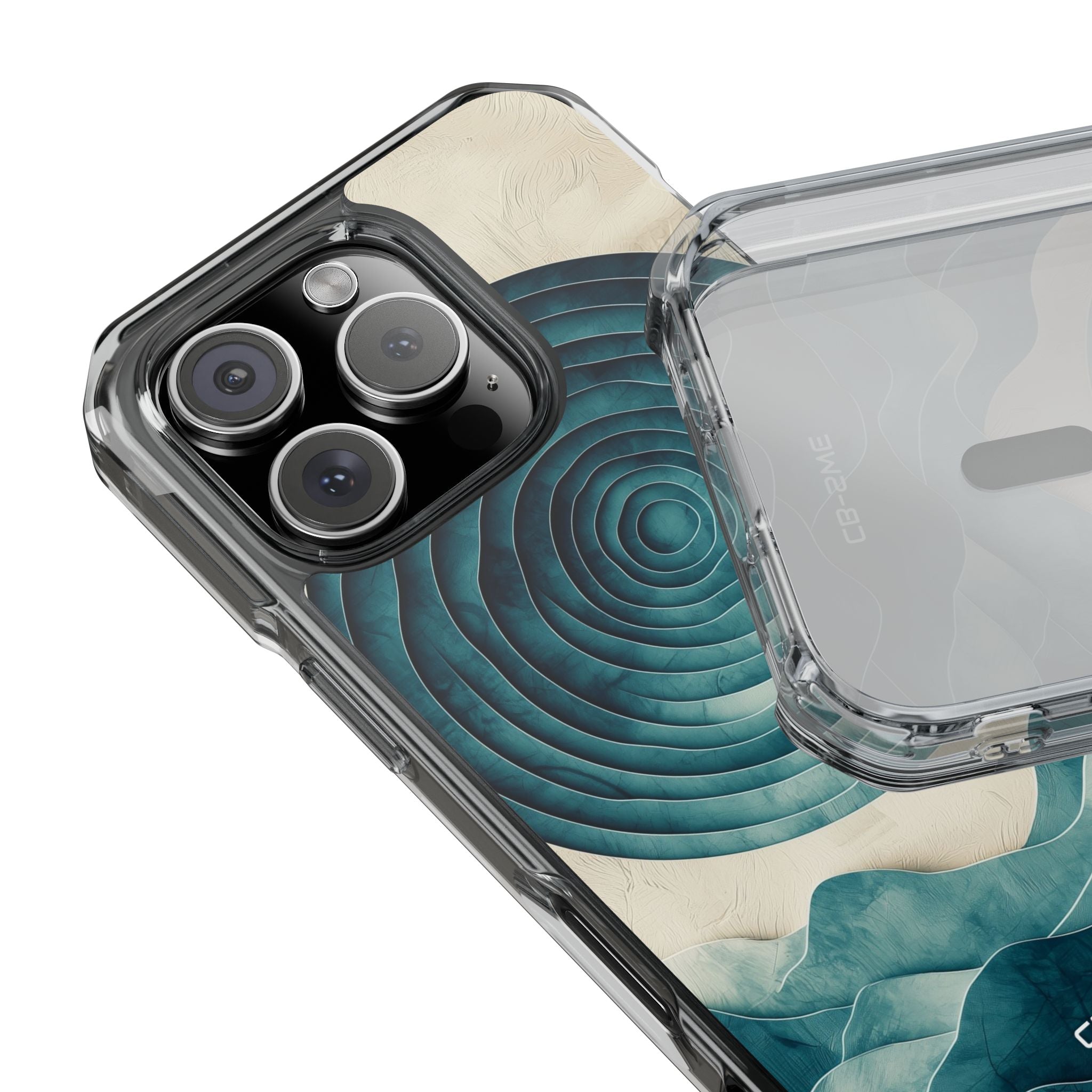 Waves Embrace Circles iPhone Case - Impact