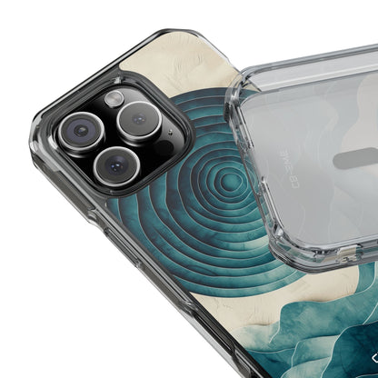 Waves Embrace Circles iPhone Case - Impact
