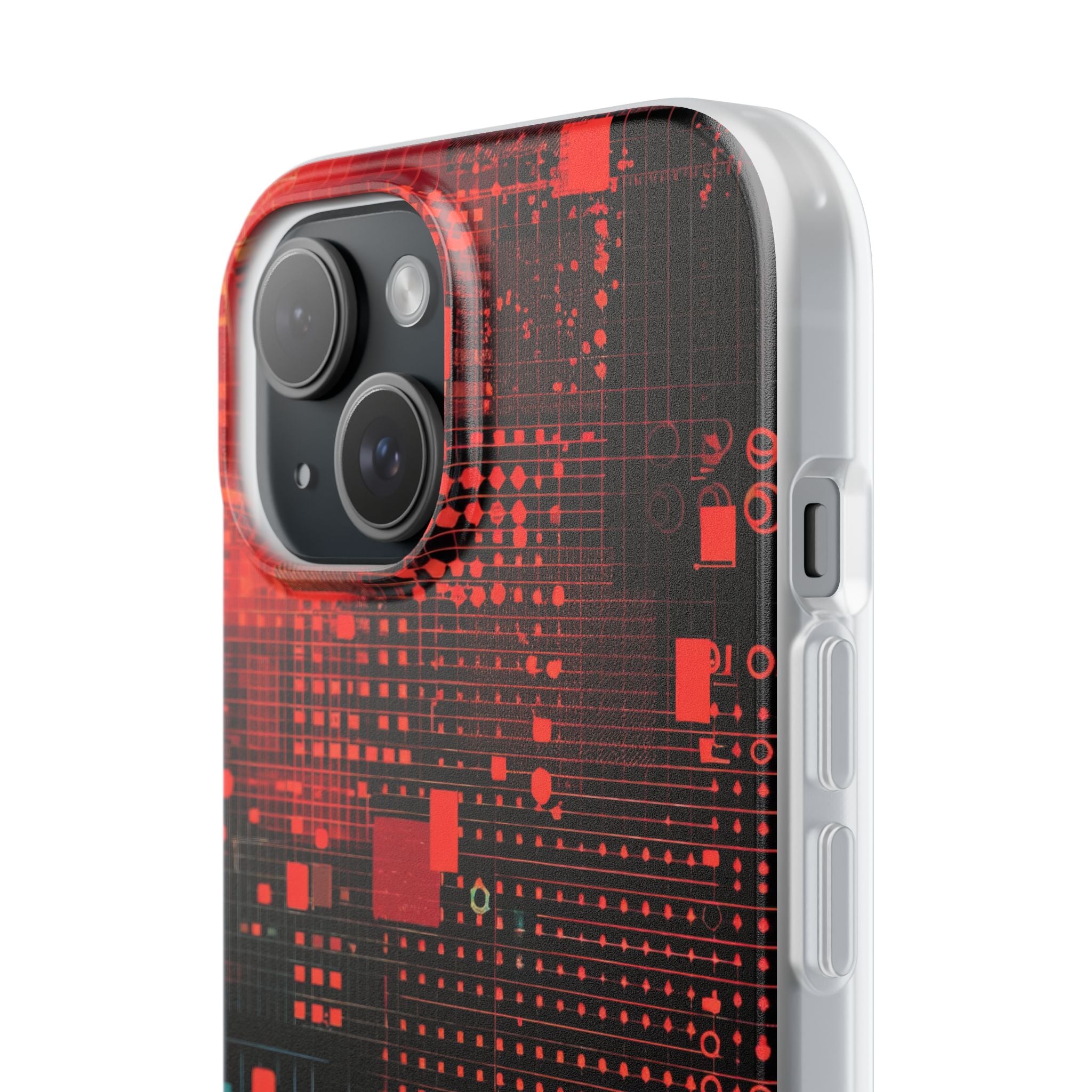 Grid Fusion iPhone 15 Case - Soft