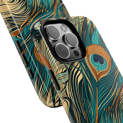 Art Nouveau Peacock Elegance iPhone 16 - Tough Phone Case