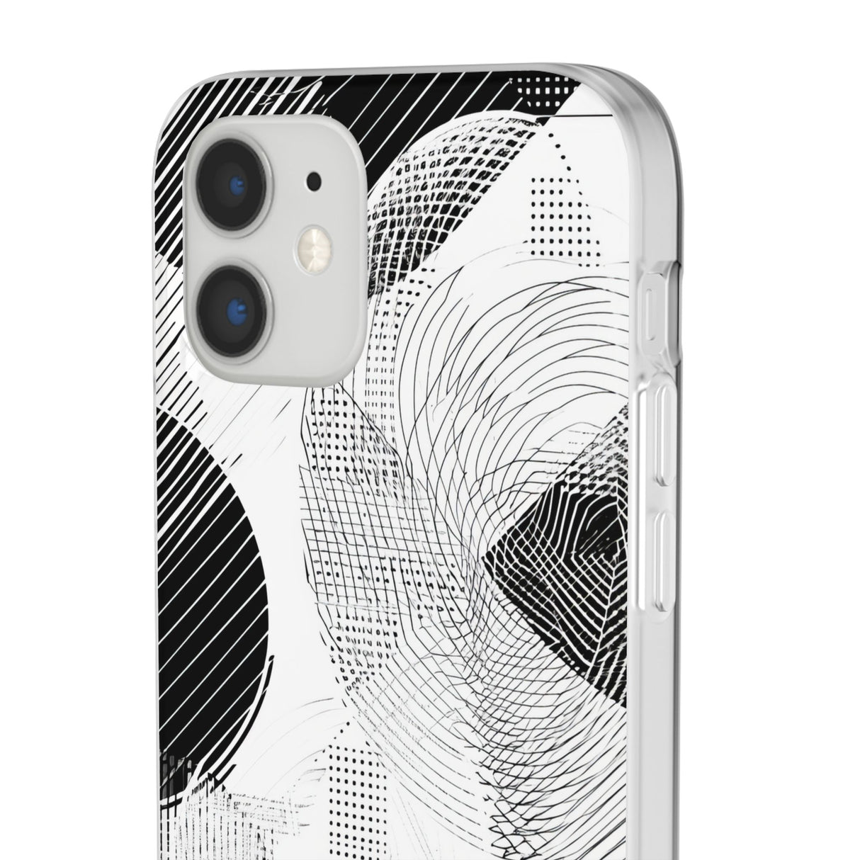 Monochrome Dynamics | Flexible Phone Case for iPhone