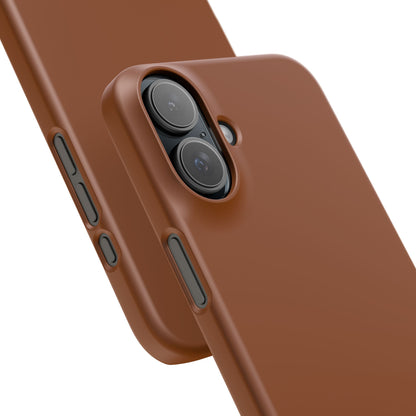 Saddle Brown iPhone 16 - Slim Phone Case