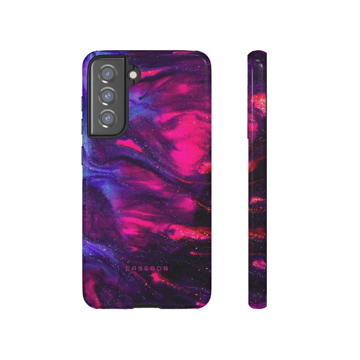 Deep Purple Ink Art - Protective Phone Case