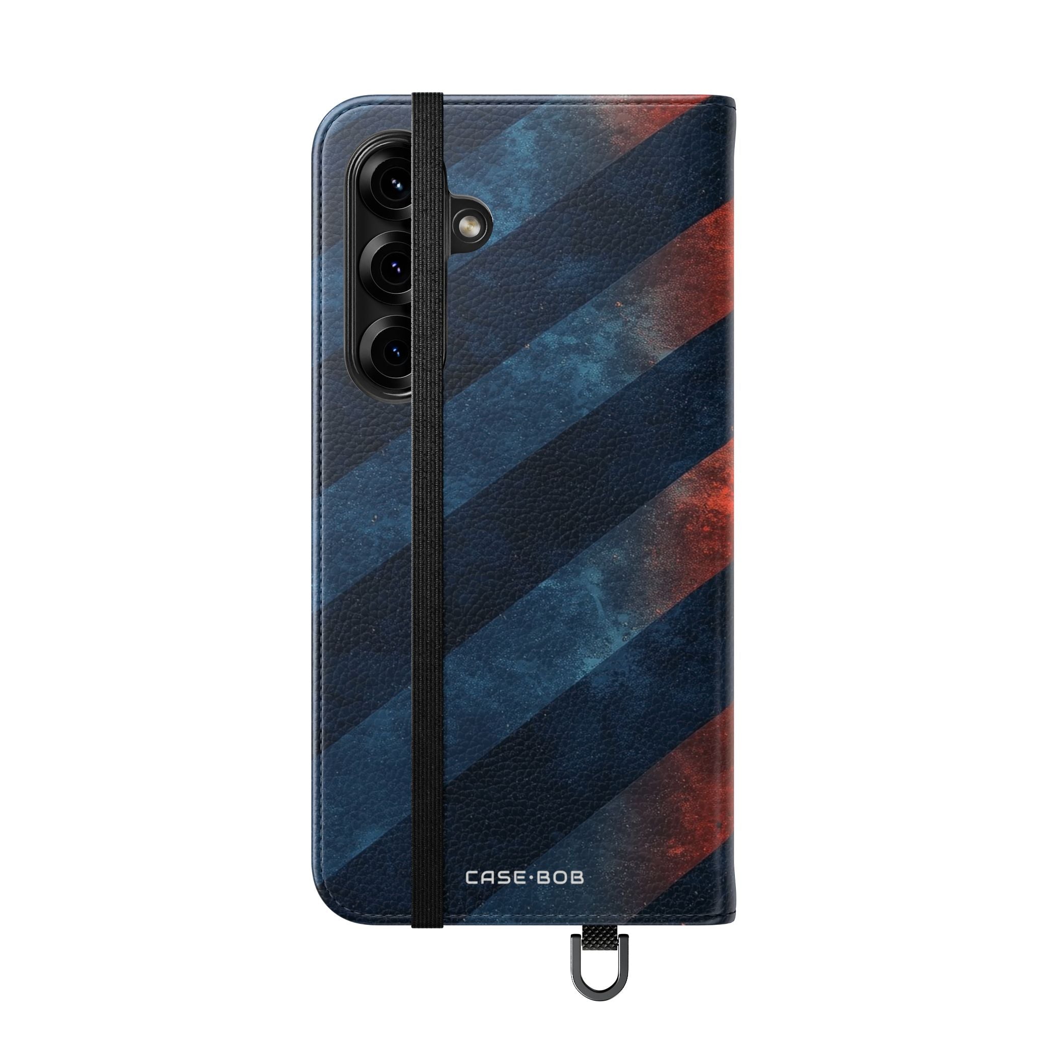 Diagonal Stripes Blaze - Samsung S25+ Case - Wallet