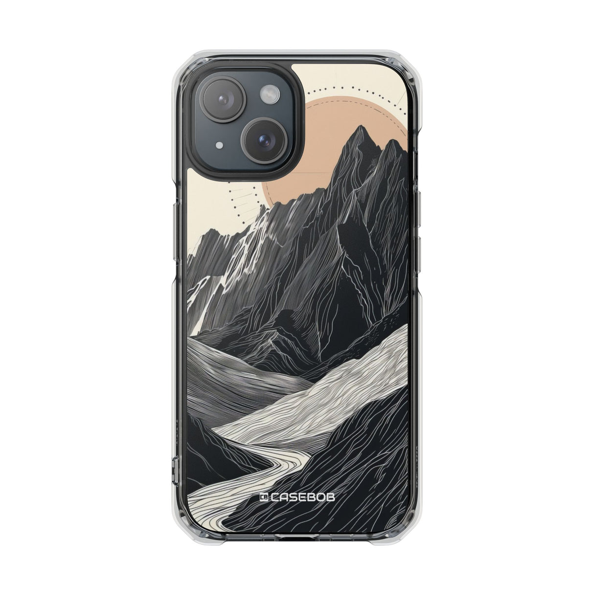 Tranquil Peaks – Handyhülle für iPhone (Clear Impact – Magnetisch)