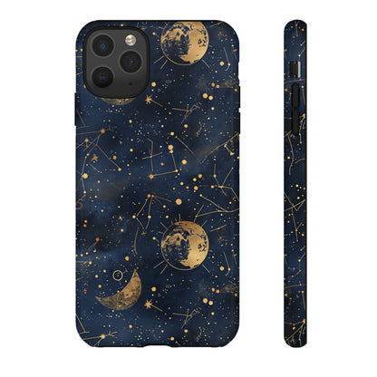 Celestial Zodiac Whispers - Protective Phone Case