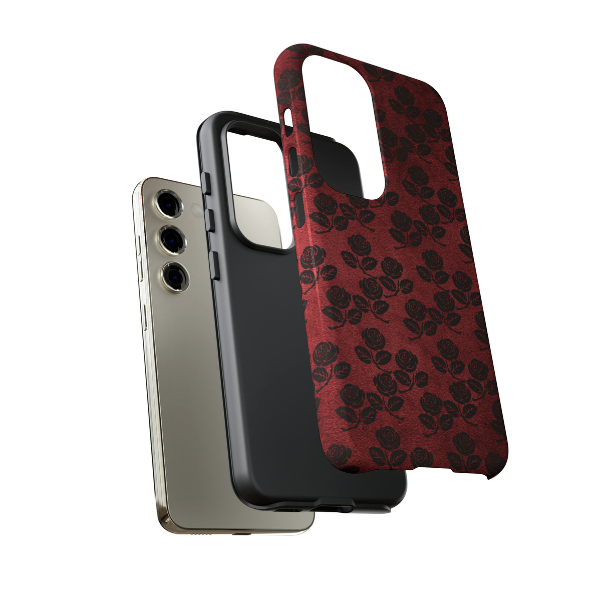 Rosemony Gothic Flower - Protective Phone Case