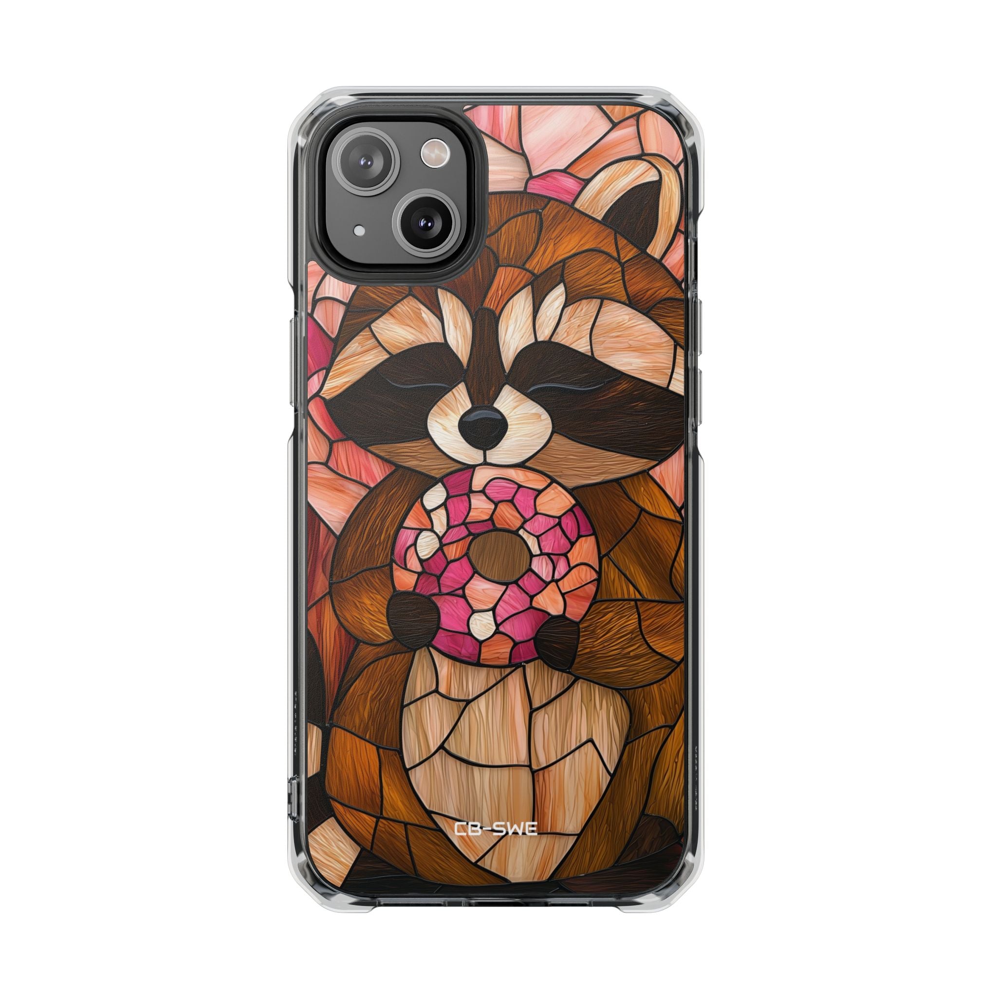 Raccoon Holds Donut iPhone Case - Impact