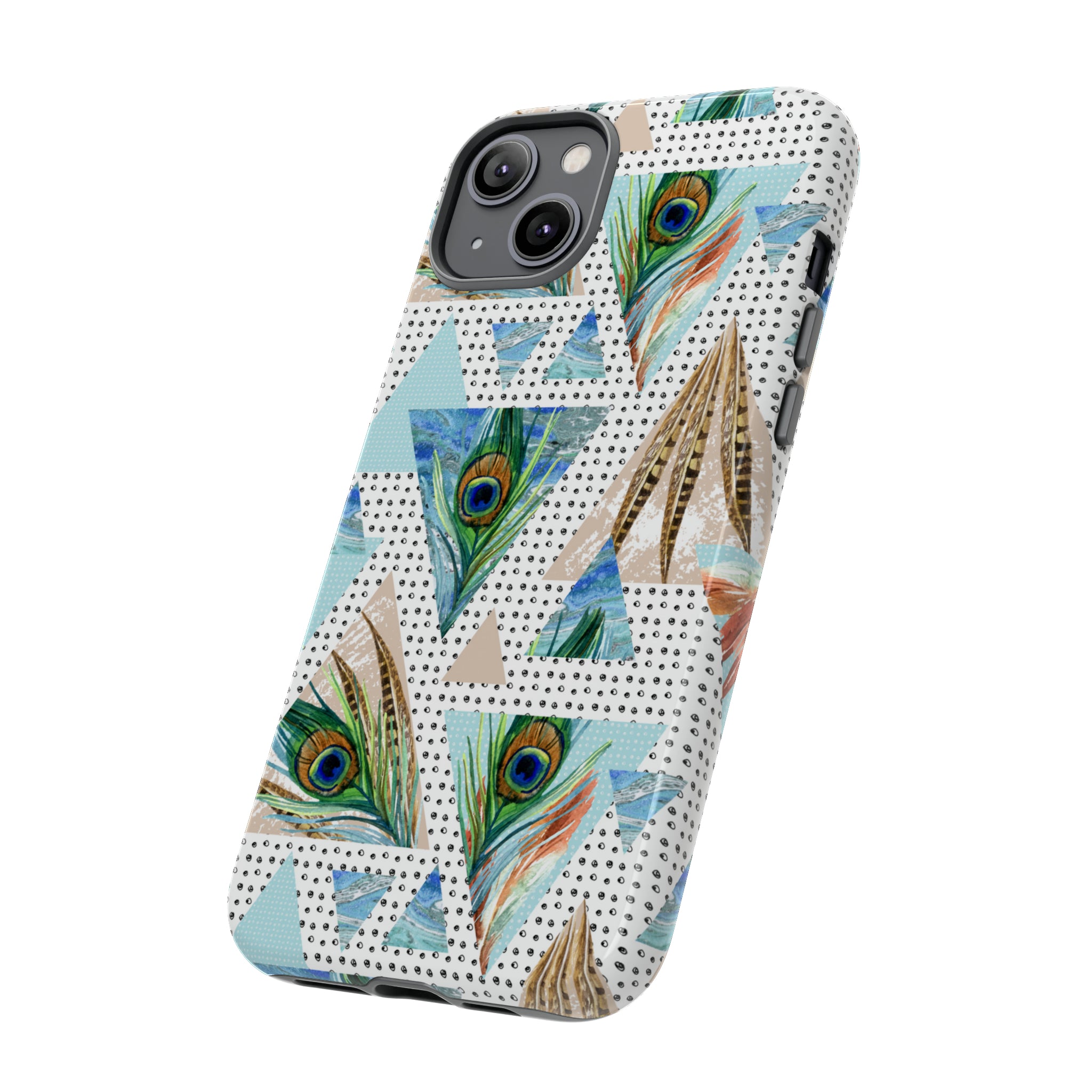 Peacock Feathers - Protective Phone Case