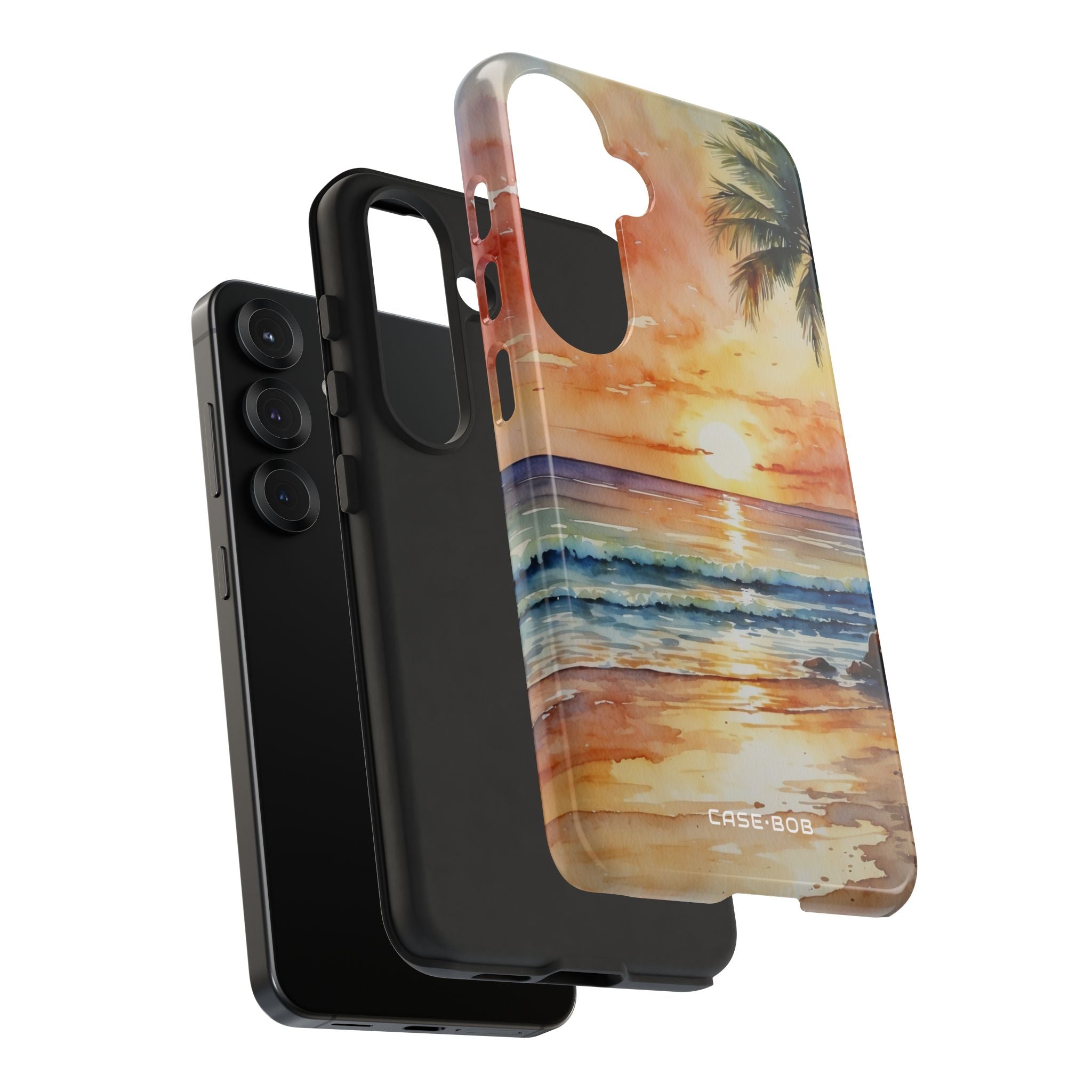 Sunset Palm Samsung S25 Case - Tough