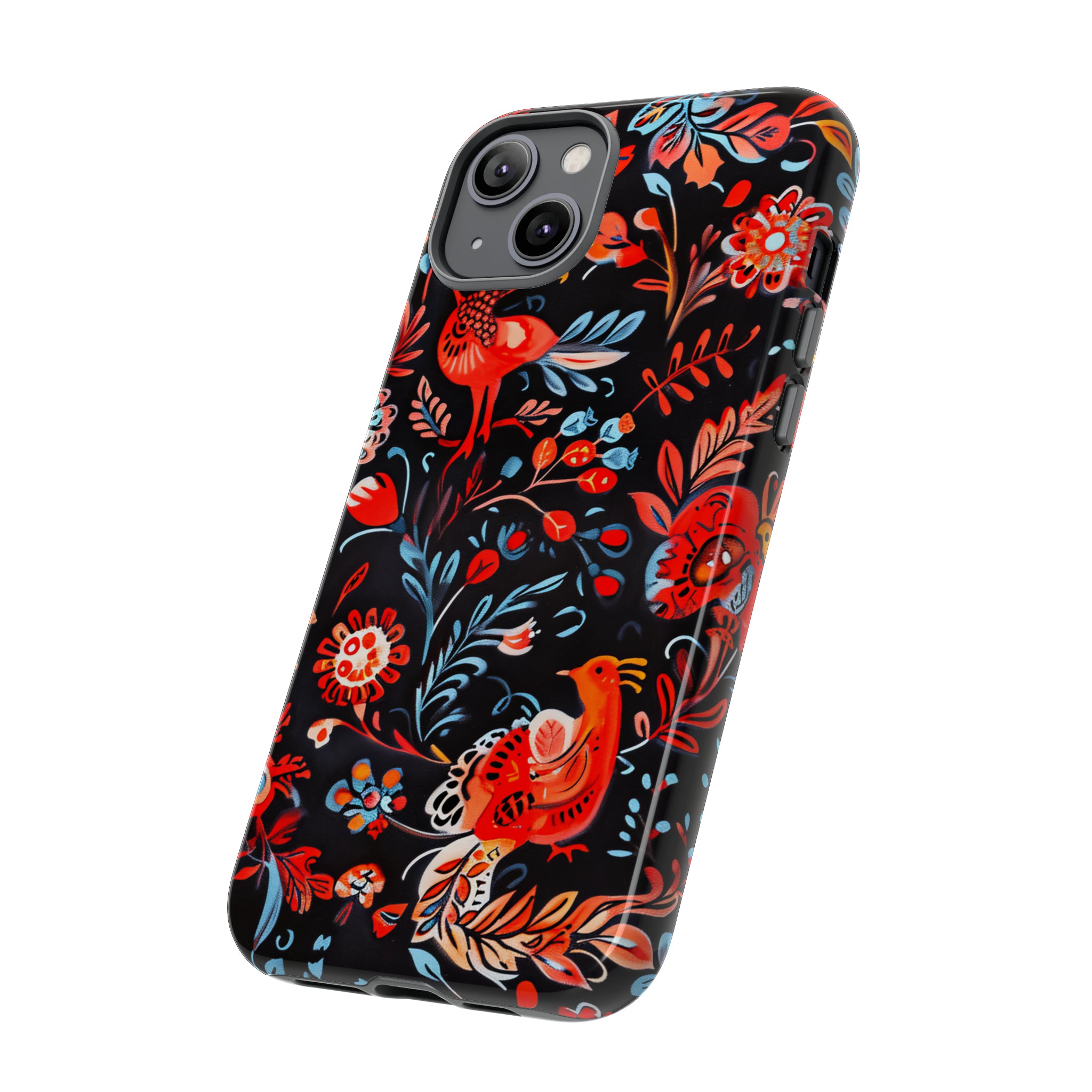 Slavic Myth Firebird & Domovoi - Protective Phone Case