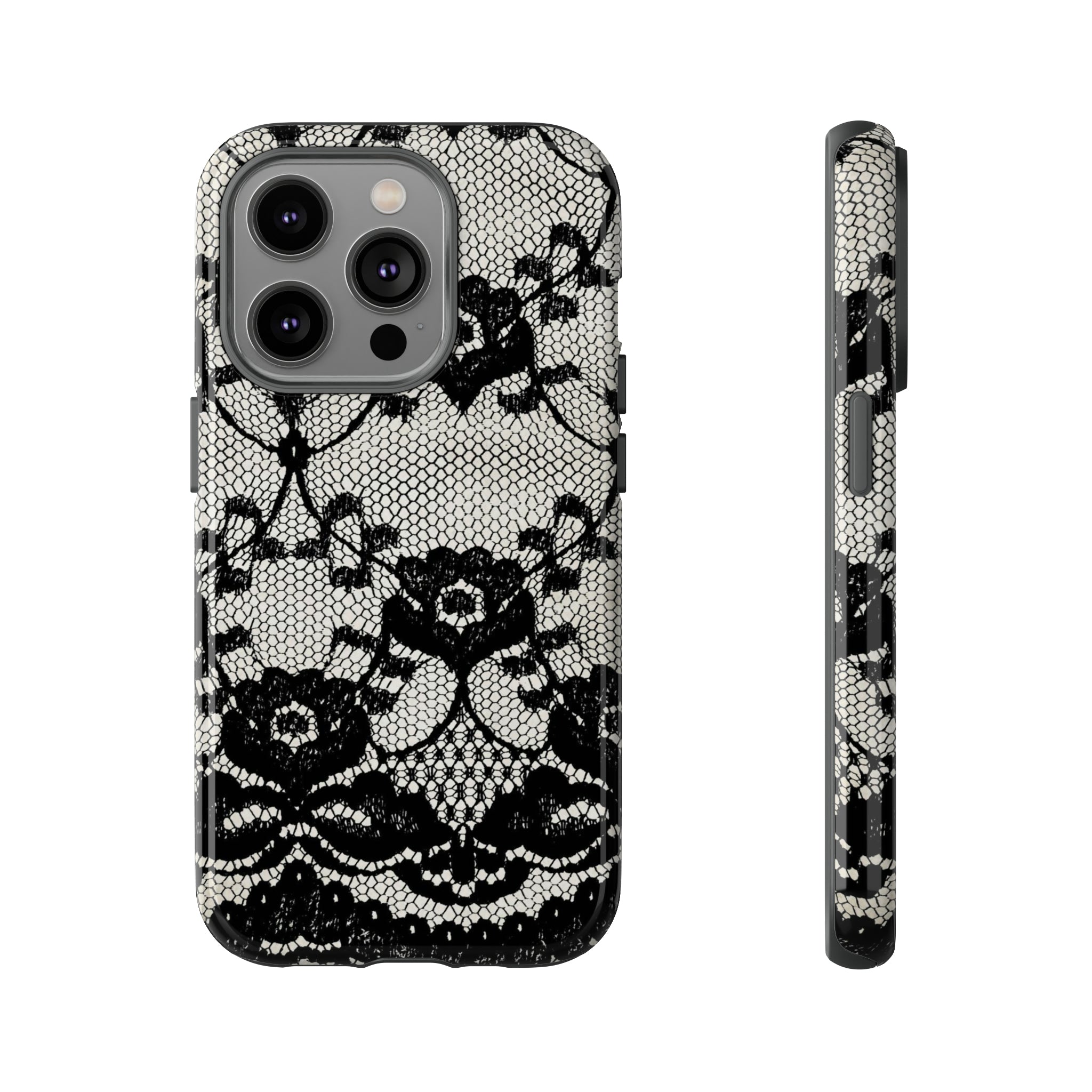 Lilrunge Gothic Flower - Protective Phone Case