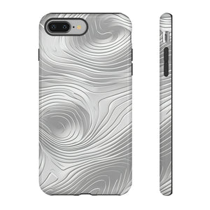 Sleek Grey Abstract Lines Case - Protective Phone Case