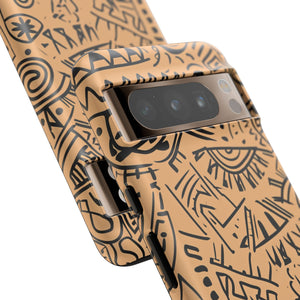 Mystic Tribal Geometry | Protective Phone Case for Google Pixel