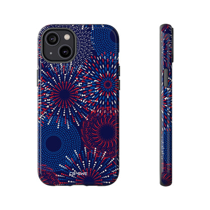 Vibrant Circles Emerge - iPhone Case