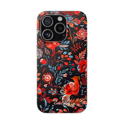 Vivid Birdscape iPhone 15 Pro Case - Soft