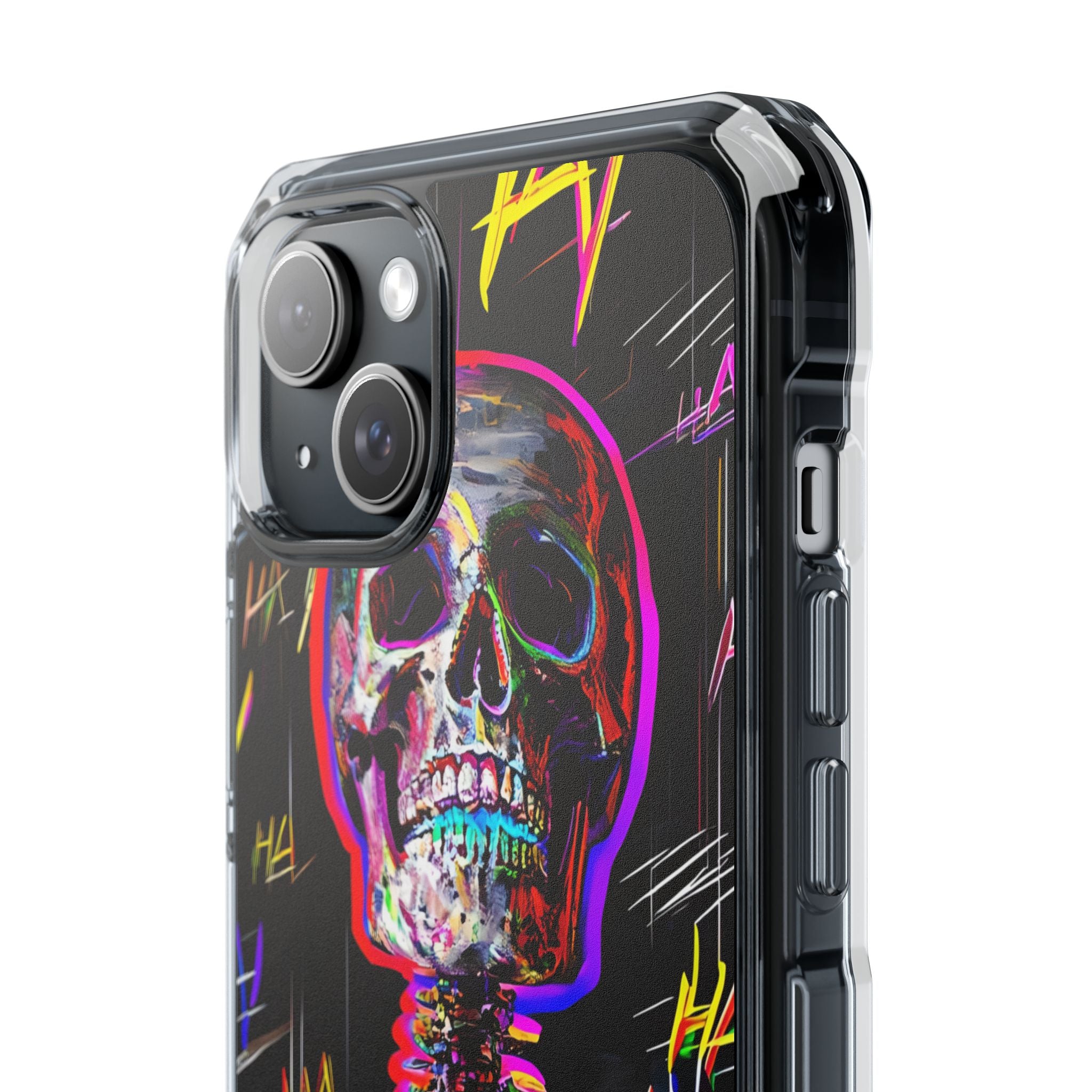 Neon Skeleton Chaos iPhone Case - Impact